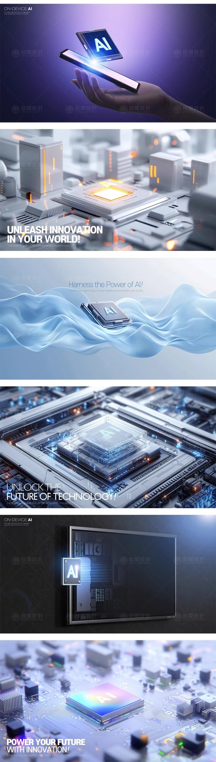 图片[5]-电子科技电器家电海报Ai人工智能科技芯片海报模板PSD设计素材PS-大怪兽分享
