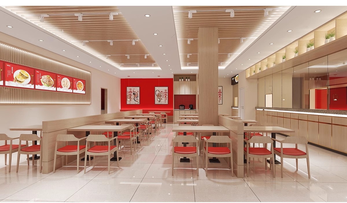 图片[5]-汉堡店炸鸡店SU模型现代工业风西式快餐厅铺装修设计草图大师素材-大怪兽分享