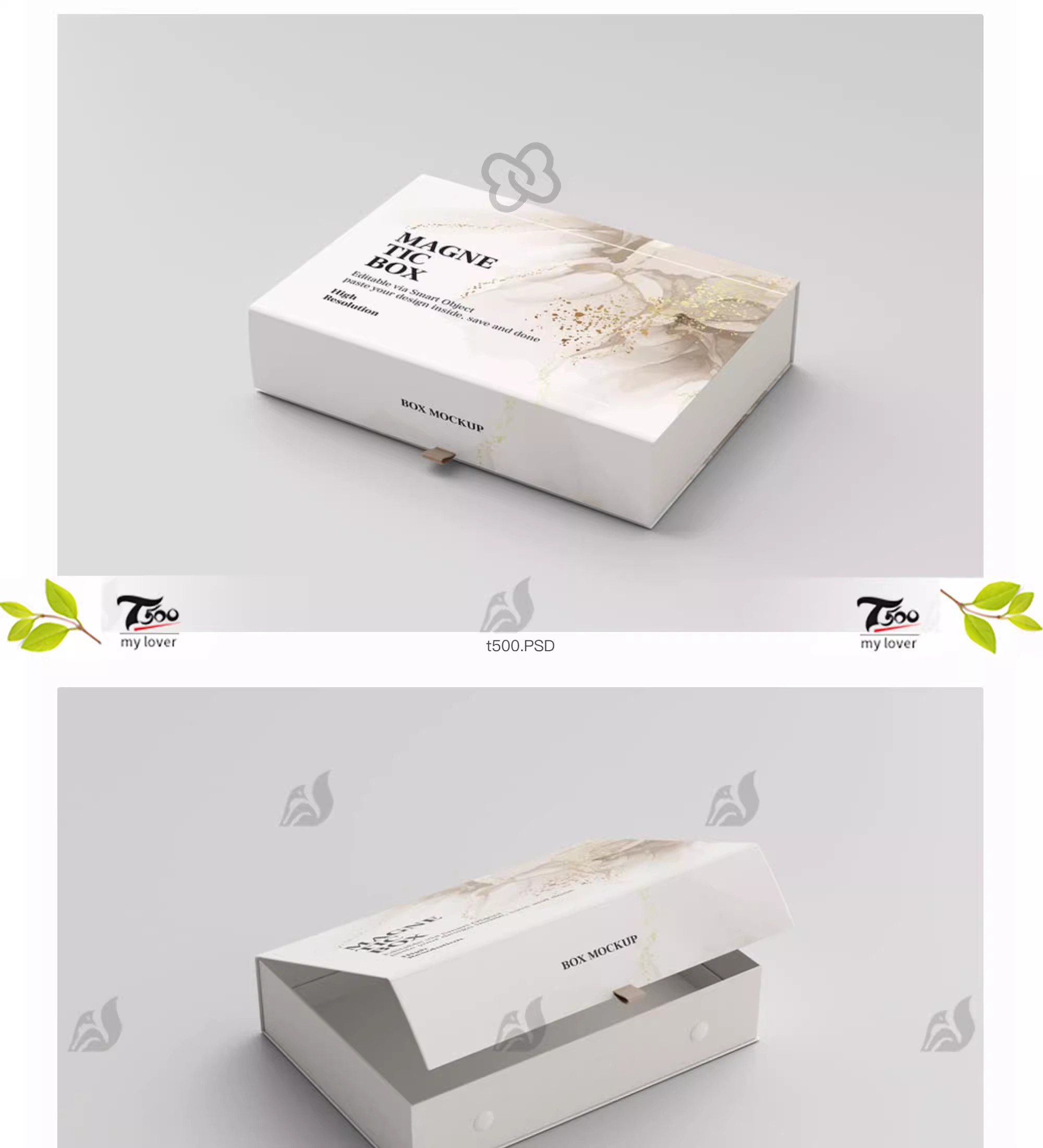 图片[4]-磁吸盒样机磁吸盒包装盒翻开效果智能vi贴图展示样机psd设计素材-大怪兽分享