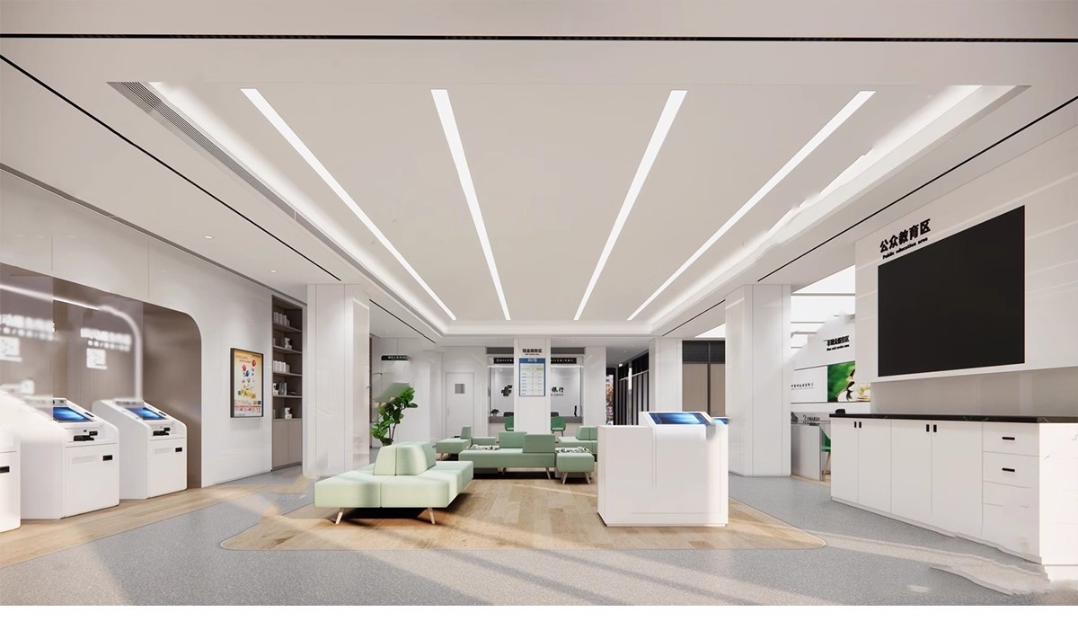 图片[5]-银行SU模型 现代服务营业大厅大堂银行柜台ATM自助取款机草图大师-大怪兽分享