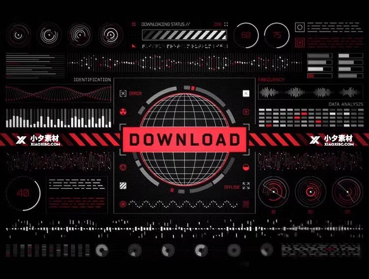 图片[4]-未来科技仪表盘APP数据分析信息HUD界面UI图标PNG素材AI矢量素材-大怪兽分享