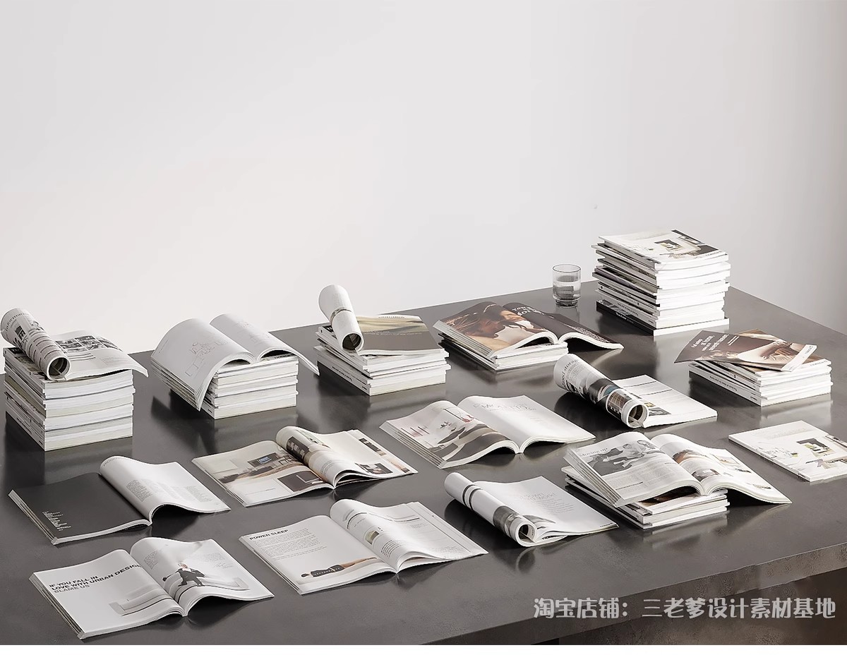 图片[5]-书籍书本摆件3D模型 报刊组合图书画册杂志课本书柜单体3dmax素材-大怪兽分享