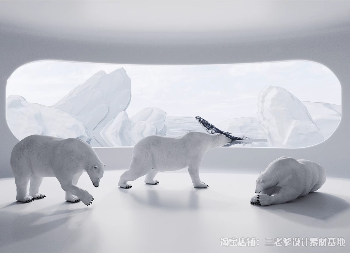 图片[5]-动物3D模型 现代小猫小狗宠物单体金毛大狗鹅袋鼠沙皮3Dmax素材库-大怪兽分享