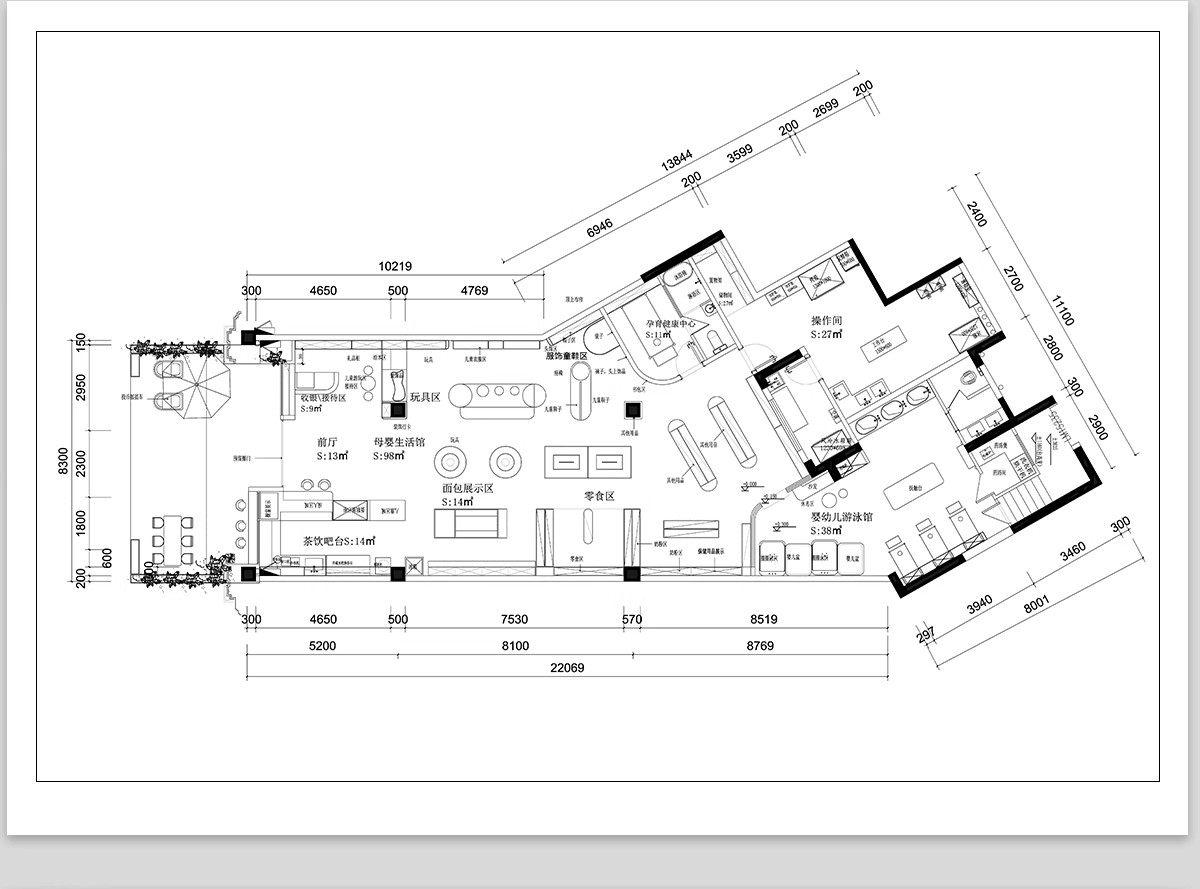 图片[5]-母婴店CAD施工图纸婴儿生活馆货柜展示柜子店面装修设计效果图库-大怪兽分享