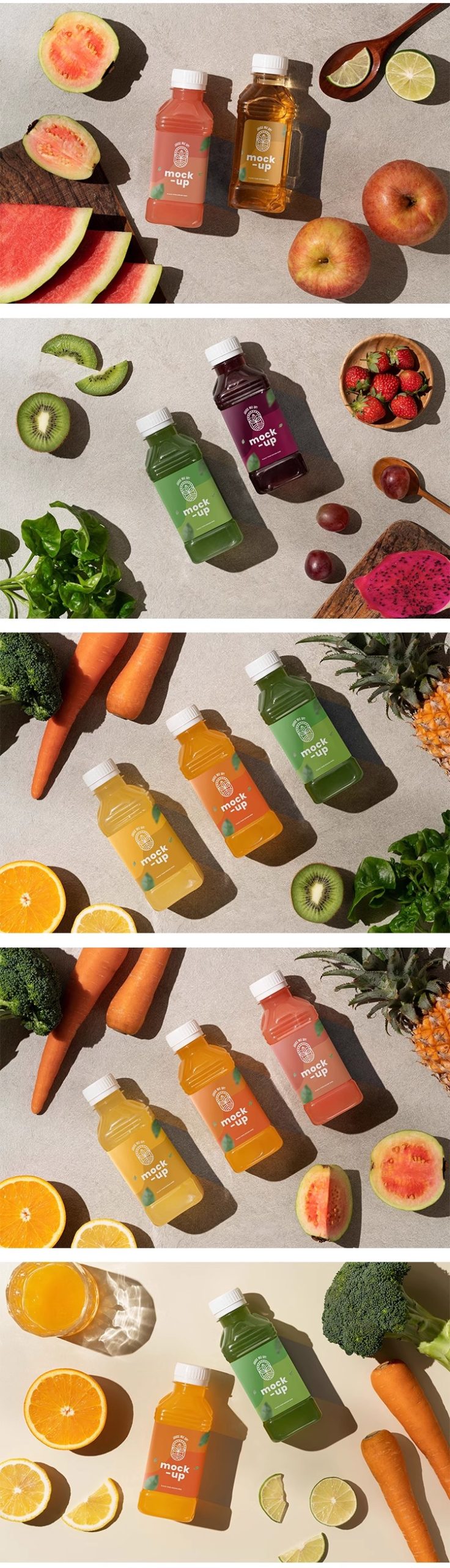 图片[6]-果汁饮品饮料瓶贴包装瓶子样机效果展示贴图样机PSD设计素材模板-大怪兽分享