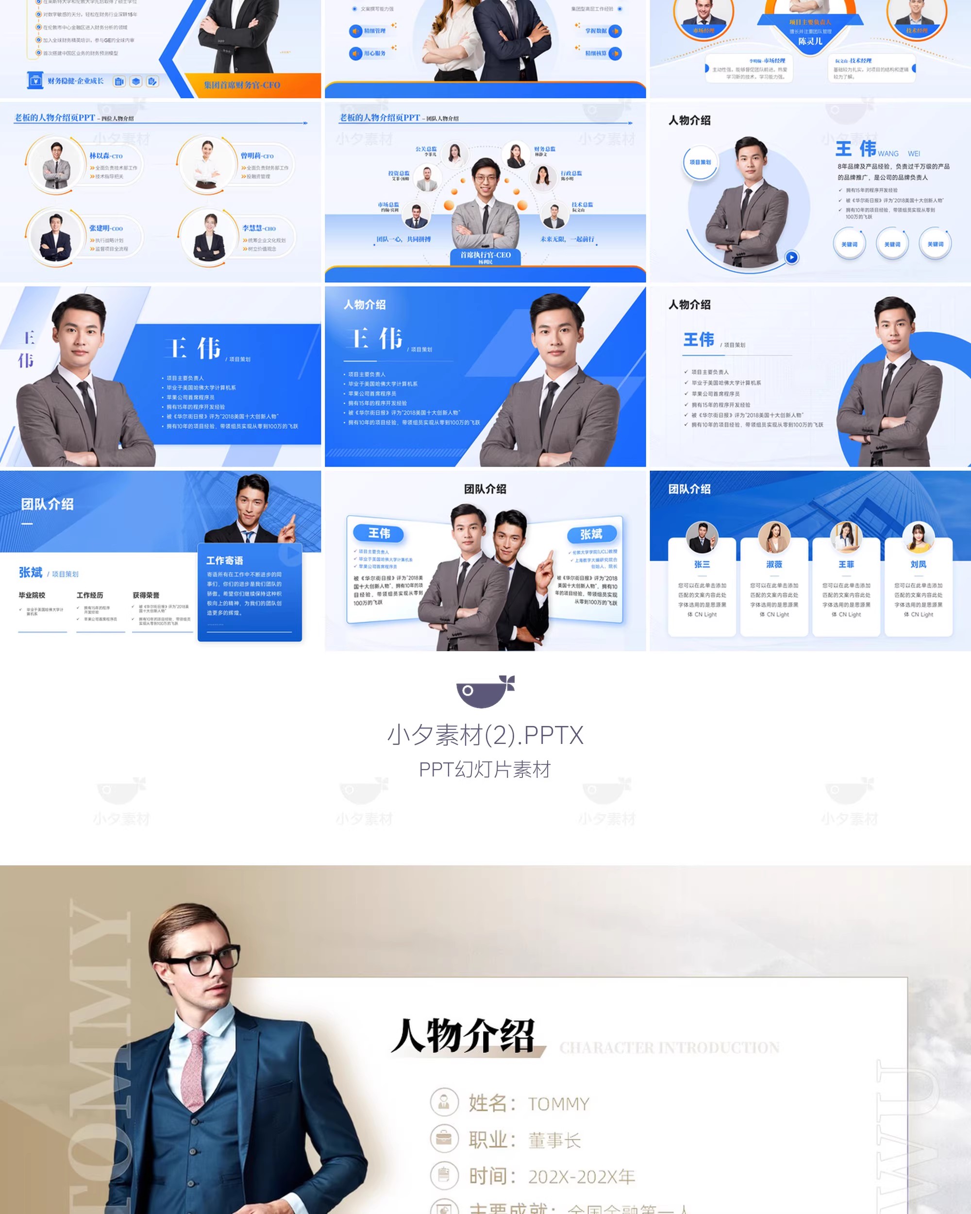 图片[5]-企业公司团队培训讲师教师人物介绍PPTX幻灯片设计素材-大怪兽分享