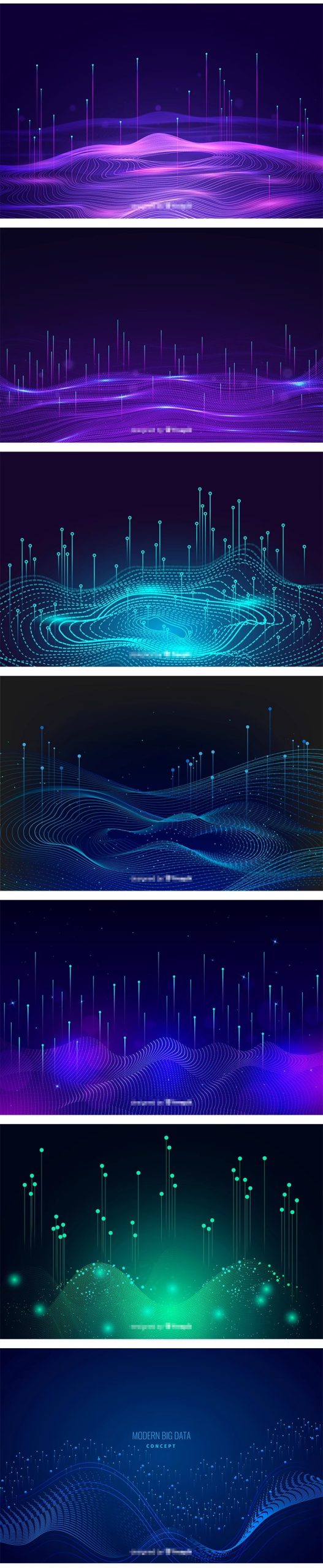 图片[6]-蓝色抽象线条粒子科技网络KV年会发布会活动背景板Ai矢量设计素材-大怪兽分享