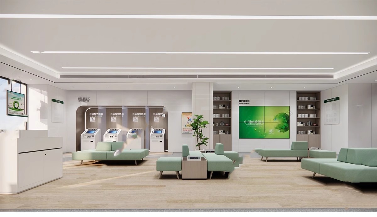 图片[6]-银行SU模型 现代服务营业大厅大堂银行柜台ATM自助取款机草图大师-大怪兽分享