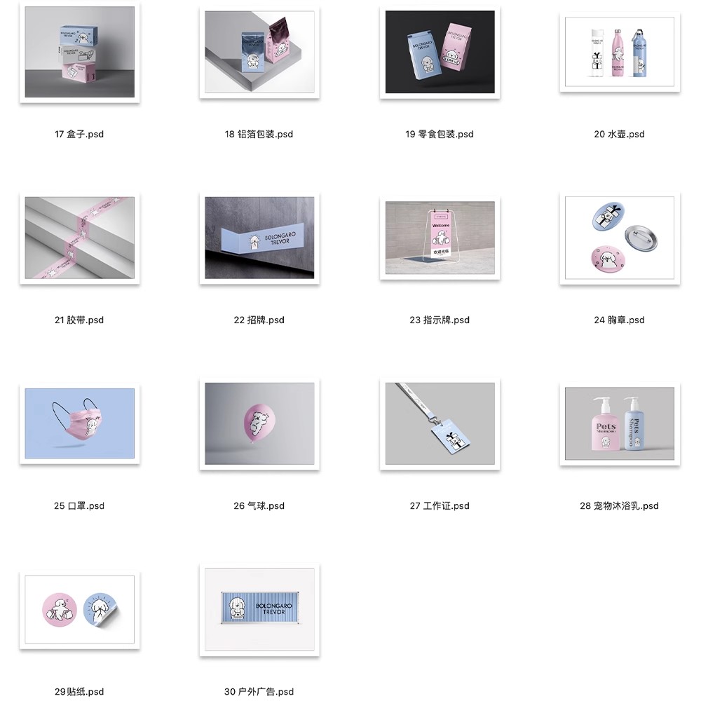 图片[4]-宠物店宠物品牌vi提案狗粮猫粮文创产品展示效果图psd素材样机ps-大怪兽分享