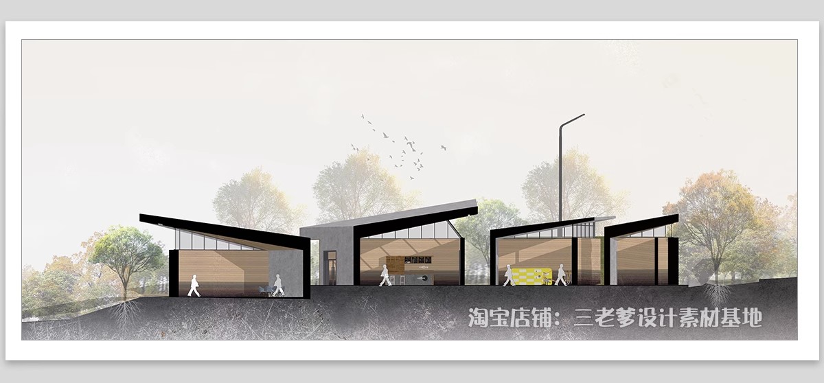 图片[6]-室内建筑立面图剖面图PS分析图竞赛风拼贴风素材PSD分层免抠免扣-大怪兽分享