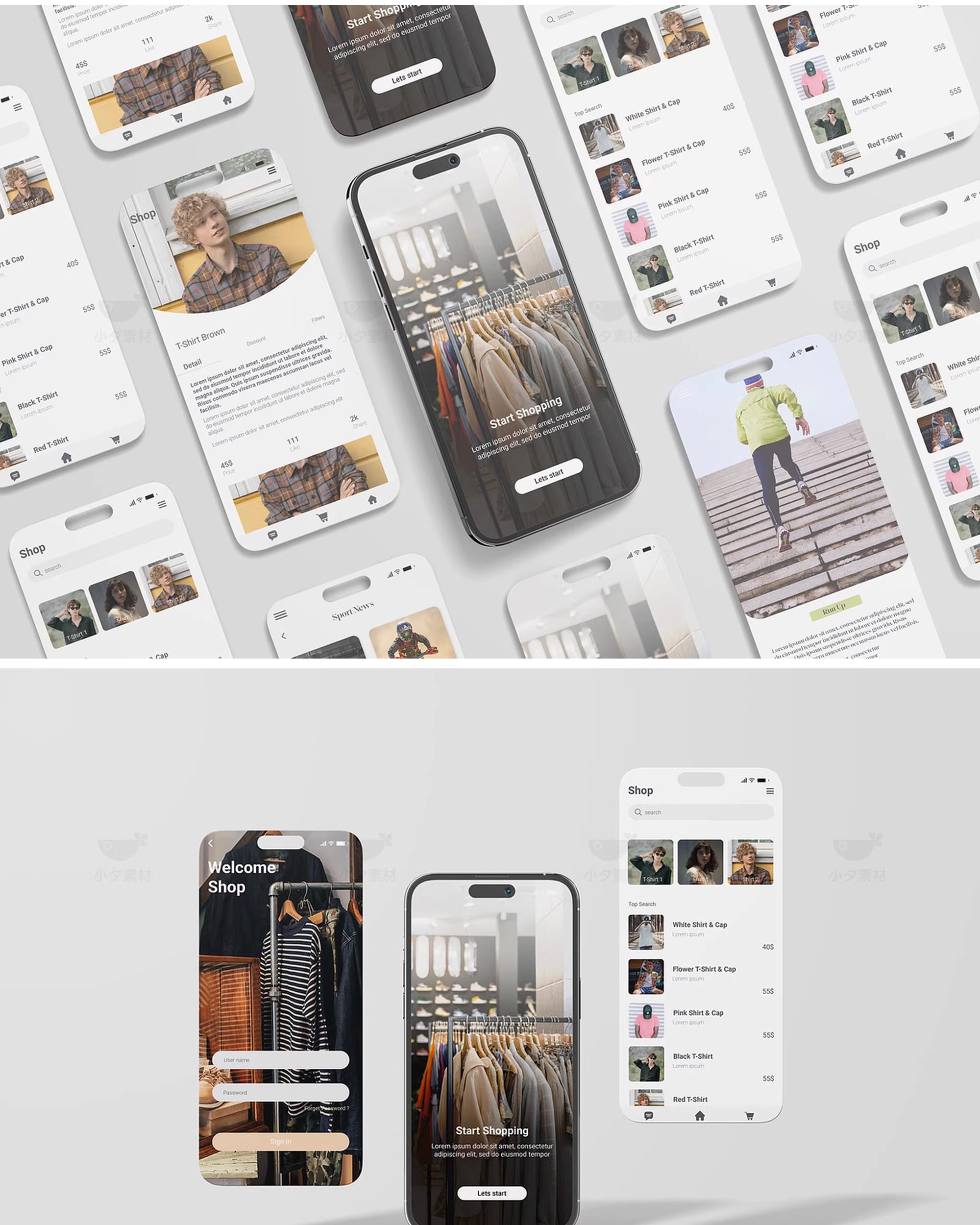 图片[7]-爱疯14平果手机UI界面app软件应用设计作品展示效果样机PSD素材-大怪兽分享