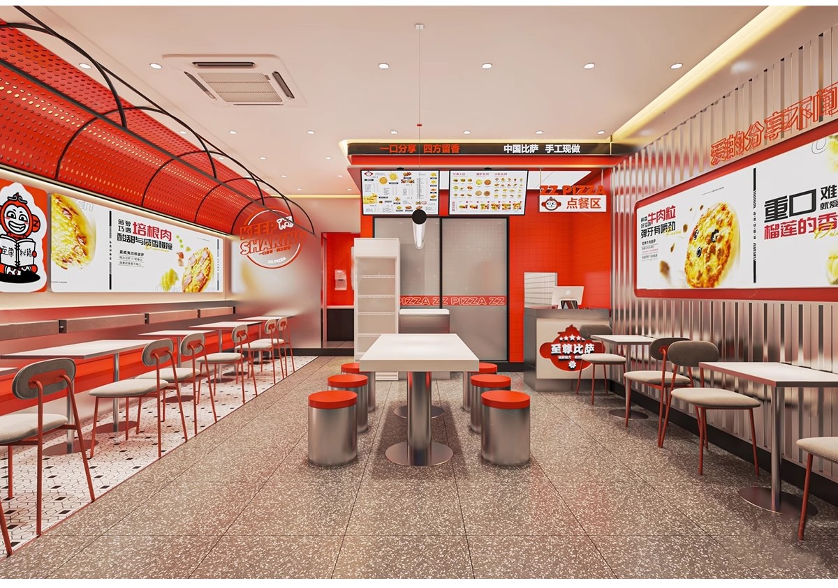 图片[7]-汉堡店炸鸡店SU模型现代工业风西式快餐厅铺装修设计草图大师素材-大怪兽分享