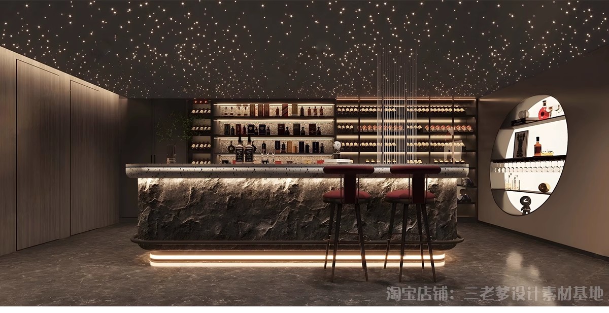 图片[7]-酒窖酒庄SU模型库现代新中式红酒专卖店酒柜货架展柜展厅草图大师-大怪兽分享