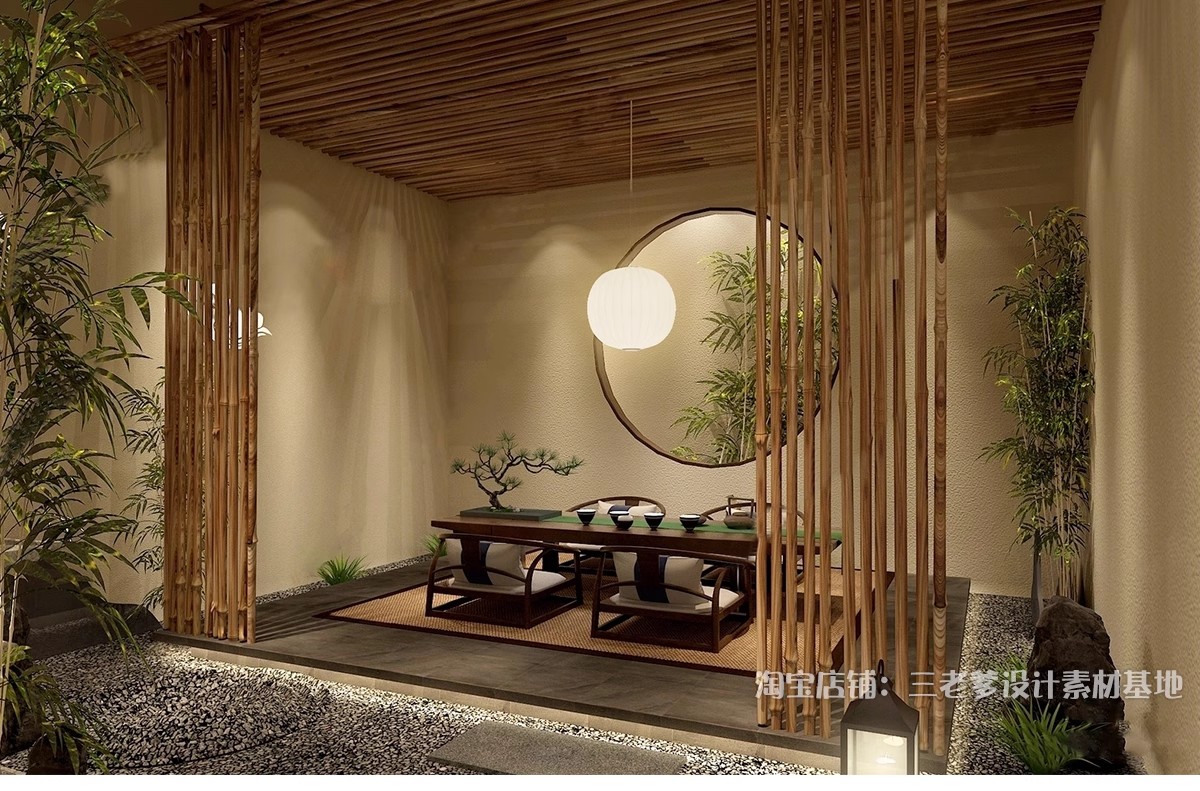 图片[7]-新中式非遗竹文化展厅SU模型展览馆竹编手工室工作室茶馆草图大师-大怪兽分享