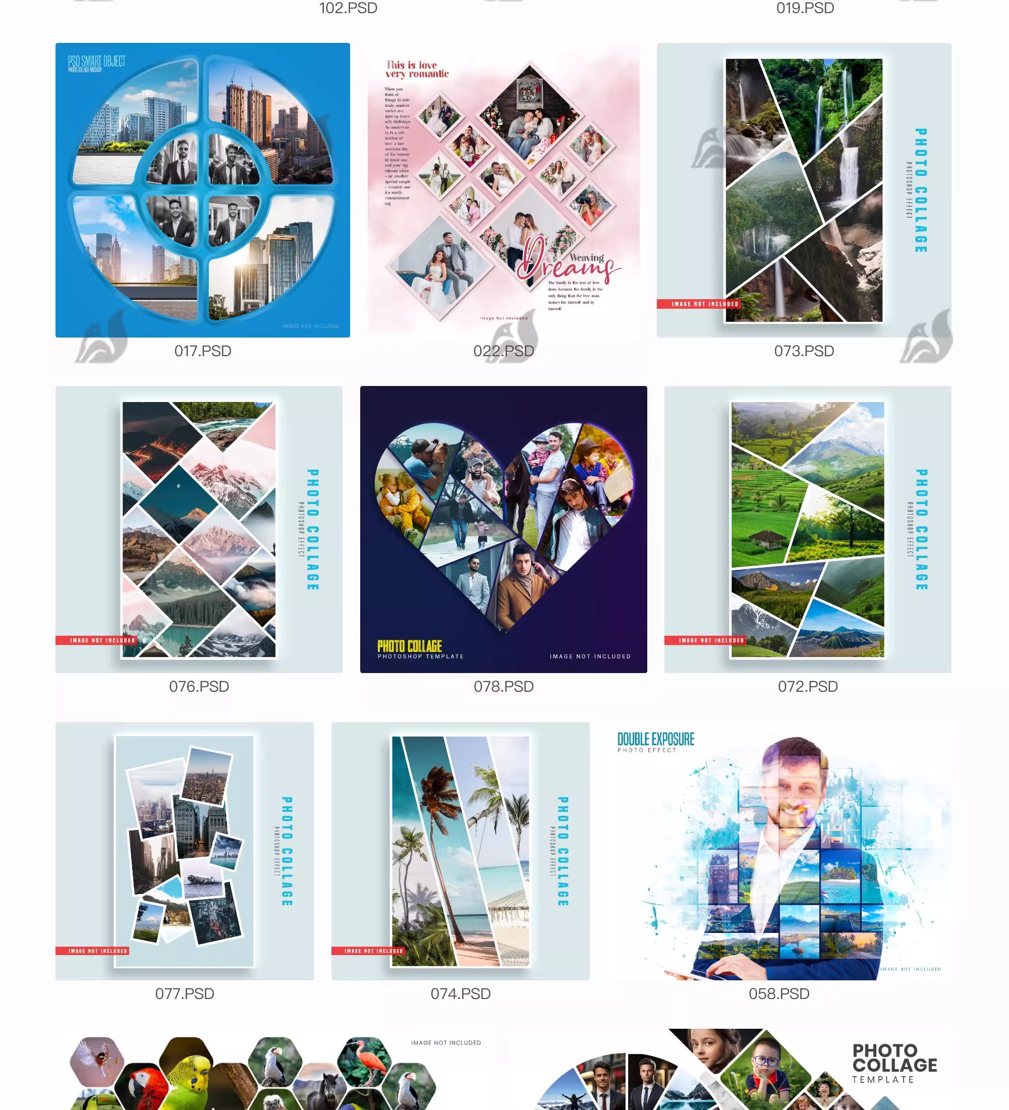 图片[7]-照片拼图相册模板毕业季儿童纪念册校园同学录创意PSD设计素材-大怪兽分享