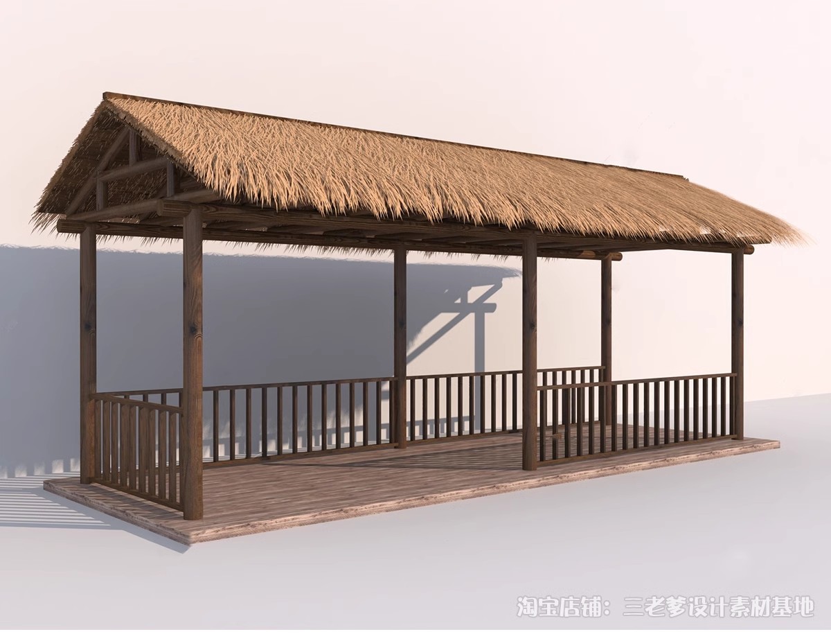 图片[7]-凉亭3D模型 户外廊架户外休闲亭子中式古建园林建筑景观3dmax素材-大怪兽分享