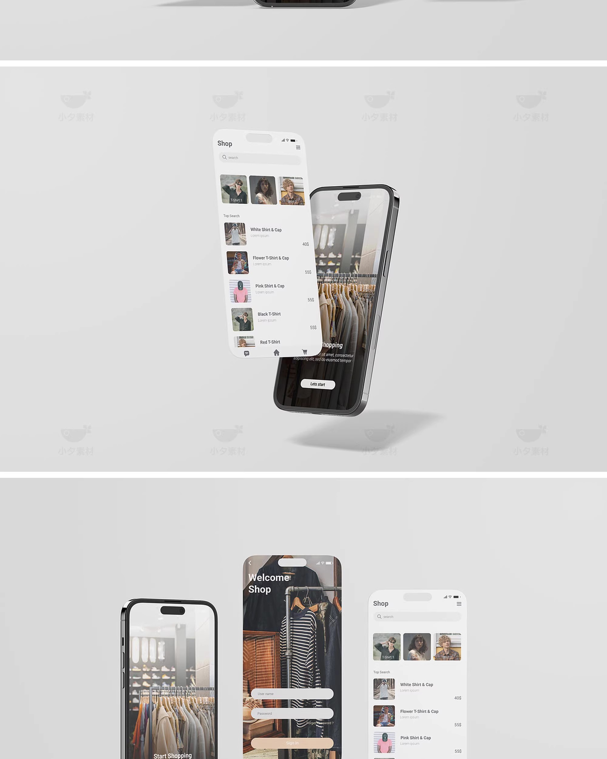 图片[8]-爱疯14平果手机UI界面app软件应用设计作品展示效果样机PSD素材-大怪兽分享