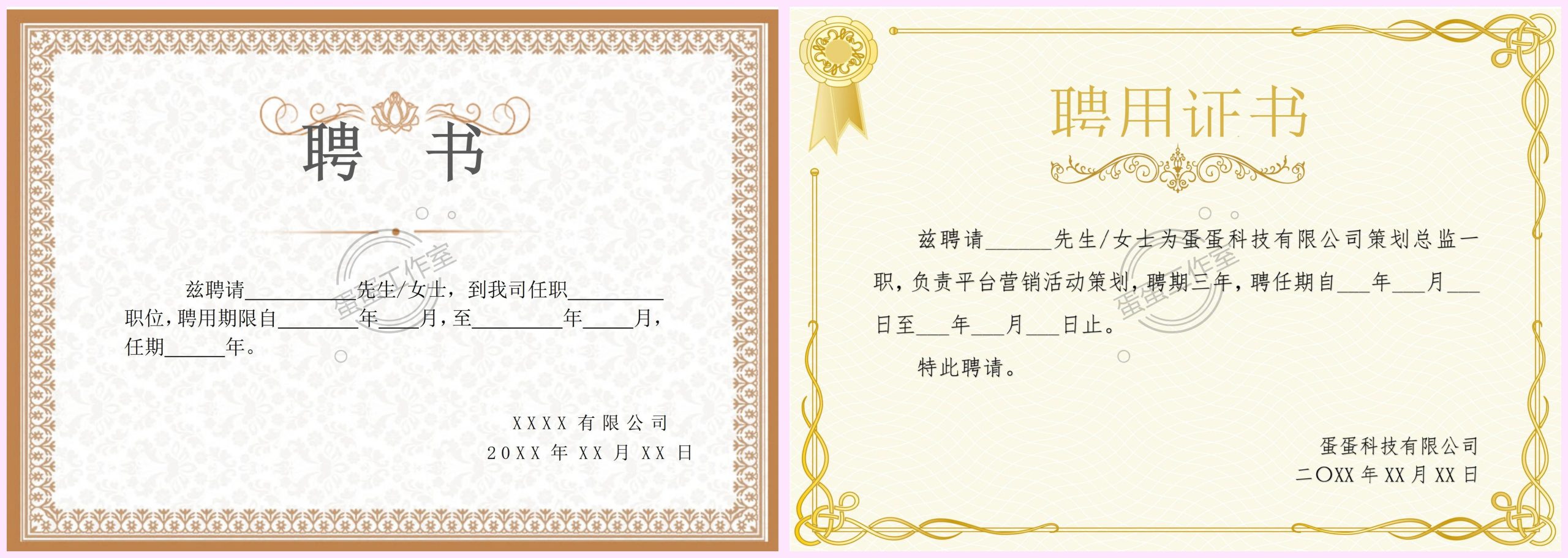 图片[5]-任命书聘书模板Word可修改企业单位医院电子设计横板竖版导师pm-大怪兽分享
