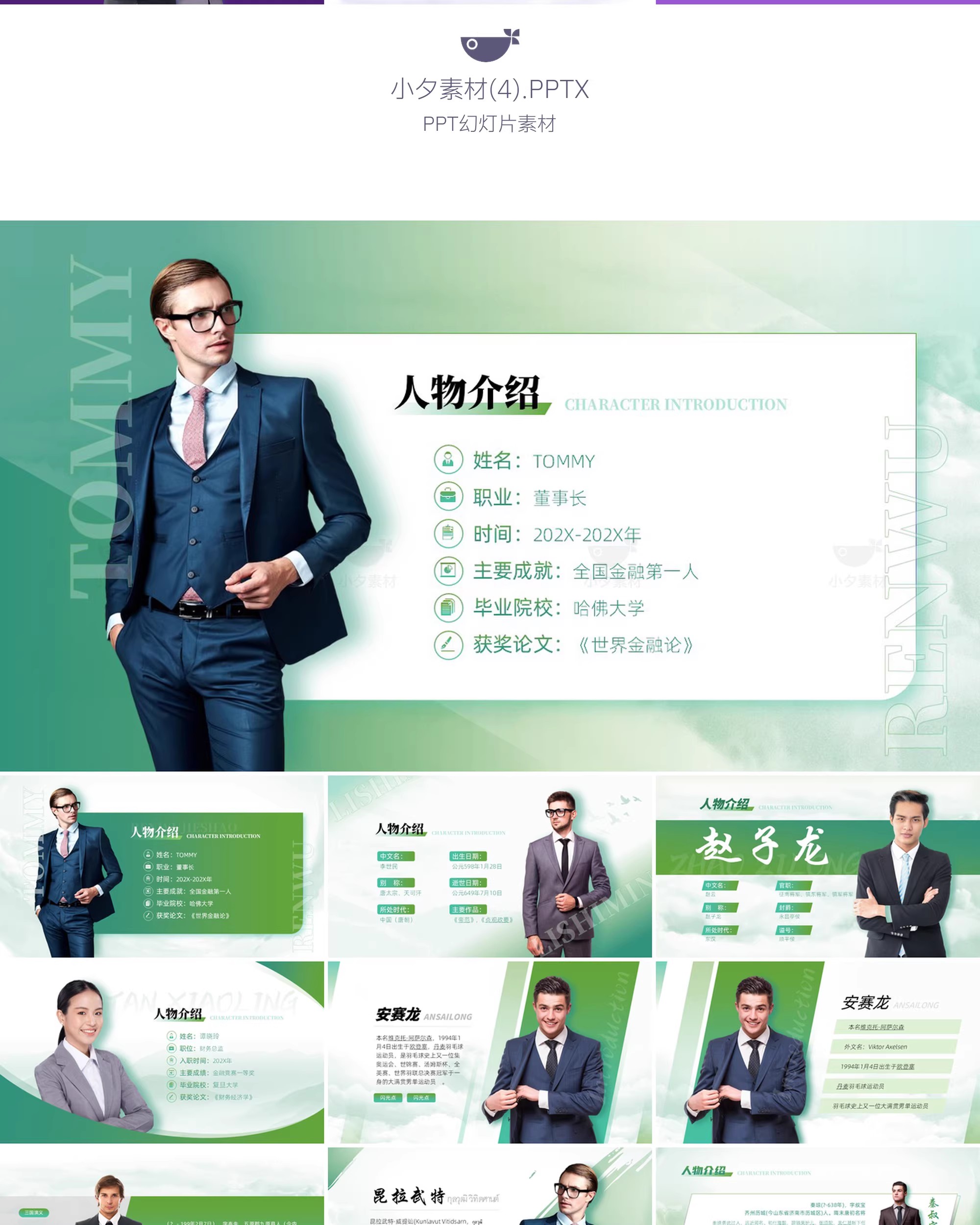图片[8]-企业公司团队培训讲师教师人物介绍PPTX幻灯片设计素材-大怪兽分享
