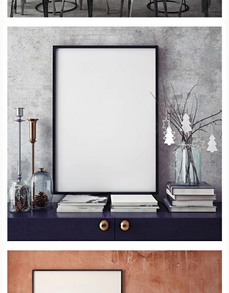 图片[6]-高清时尚生活JPG图片客厅装饰画框背景墙相框喷绘打印合成素材-大怪兽分享