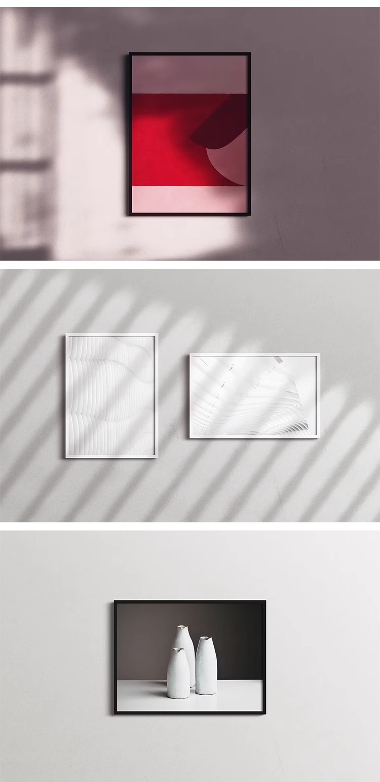图片[8]-室内挂画海报画芯装饰画壁画油画设计作品贴图PS相框样机素材模板-大怪兽分享