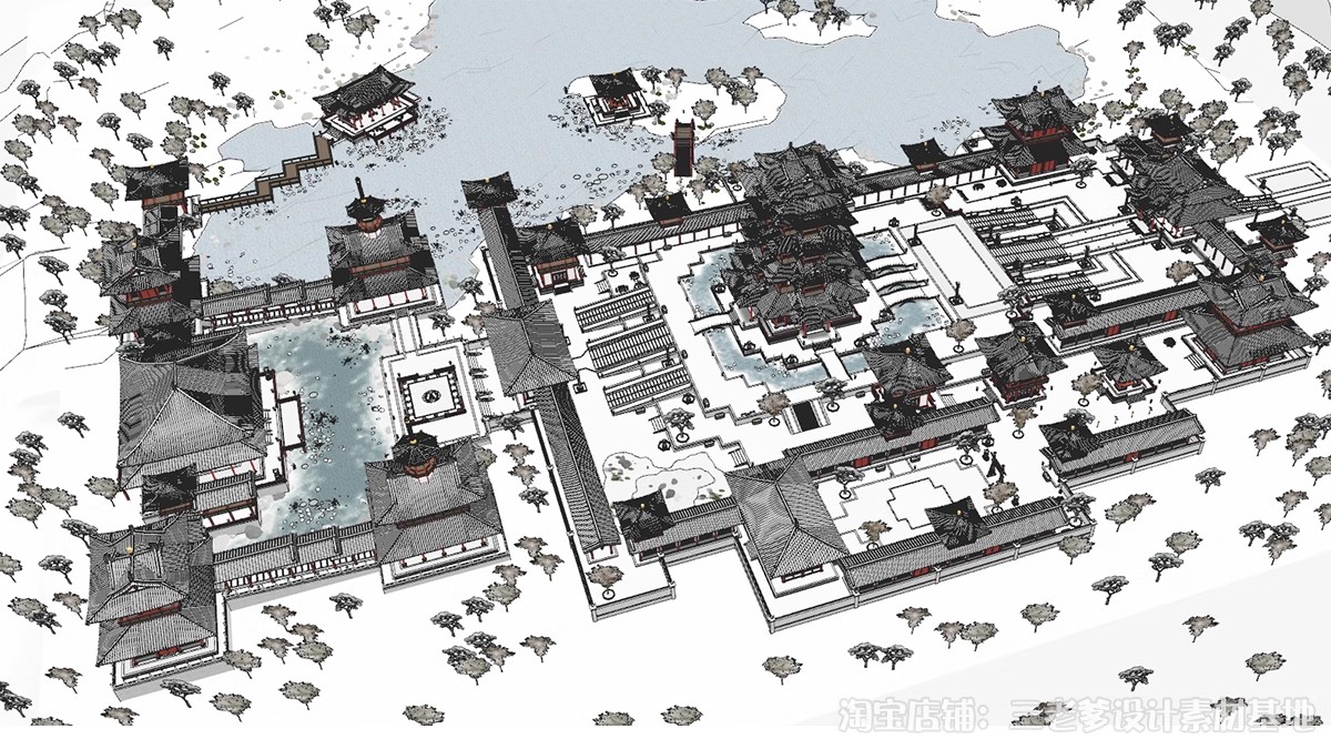 图片[9]-小清新分析图su模型园林景观建筑环艺城市规划草图大师竞赛风素材-大怪兽分享
