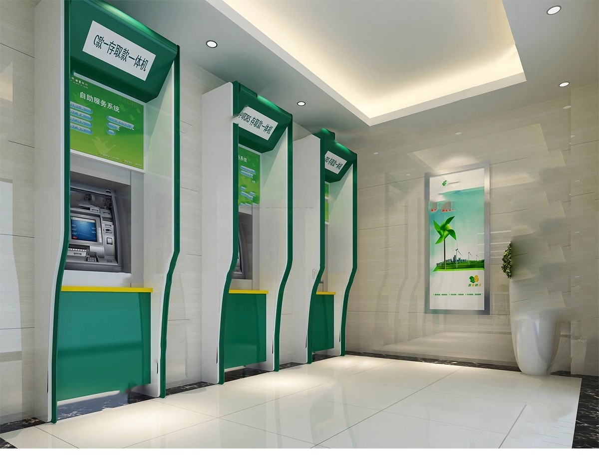 图片[9]-银行SU模型 现代服务营业大厅大堂银行柜台ATM自助取款机草图大师-大怪兽分享