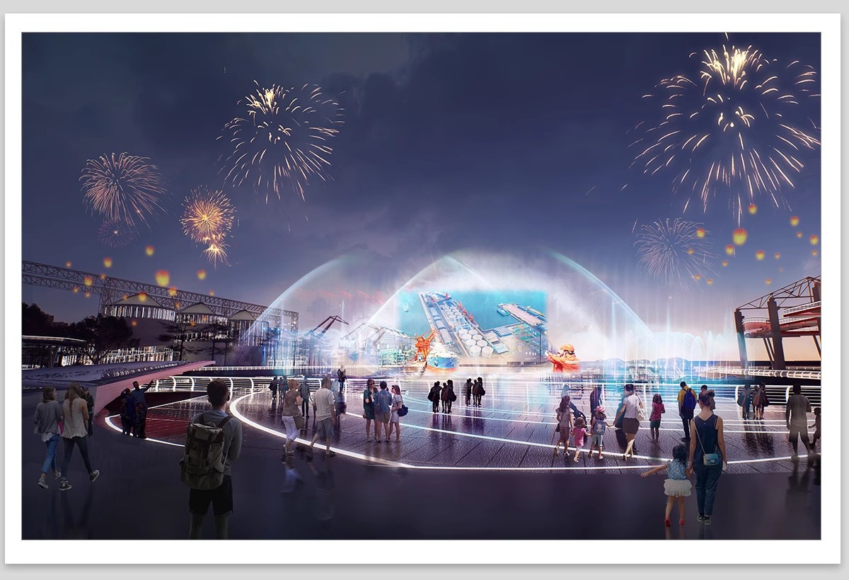 图片[9]-夜景树木植物ps灯光效果图 效果图psd分层公园氛围灯亮化工程素材-大怪兽分享