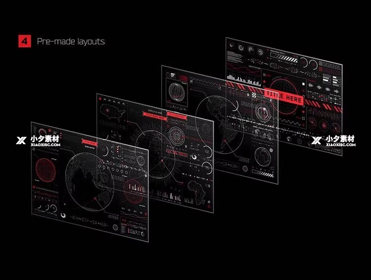 图片[7]-未来科技仪表盘APP数据分析信息HUD界面UI图标PNG素材AI矢量素材-大怪兽分享