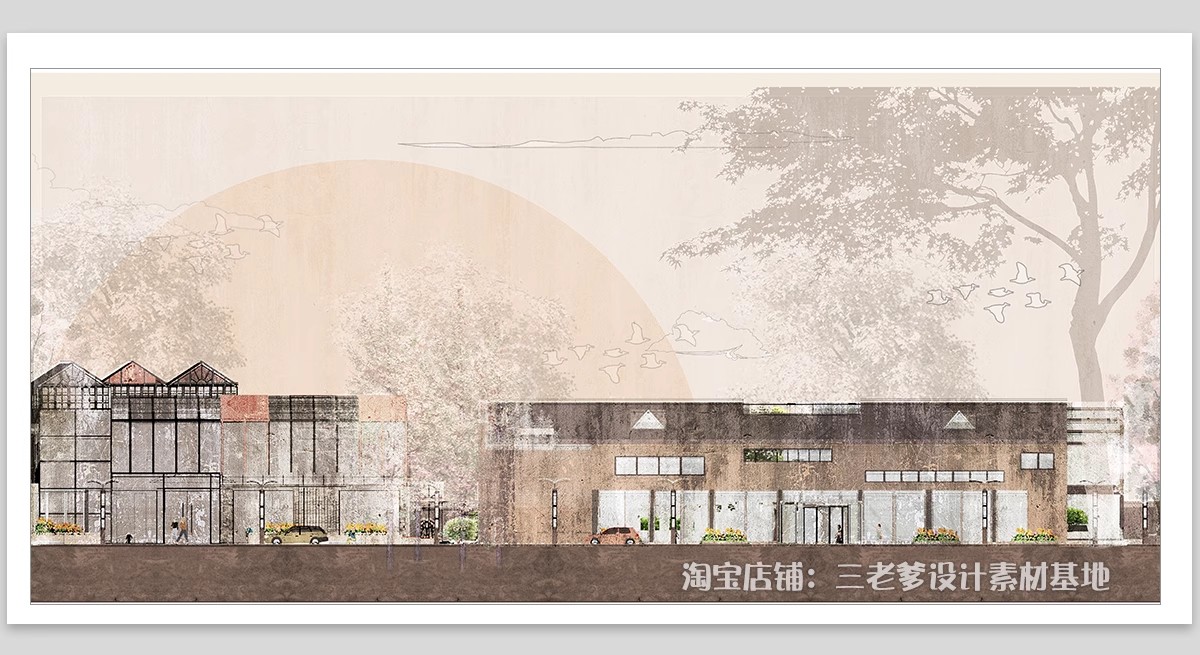 图片[9]-室内建筑立面图剖面图PS分析图竞赛风拼贴风素材PSD分层免抠免扣-大怪兽分享