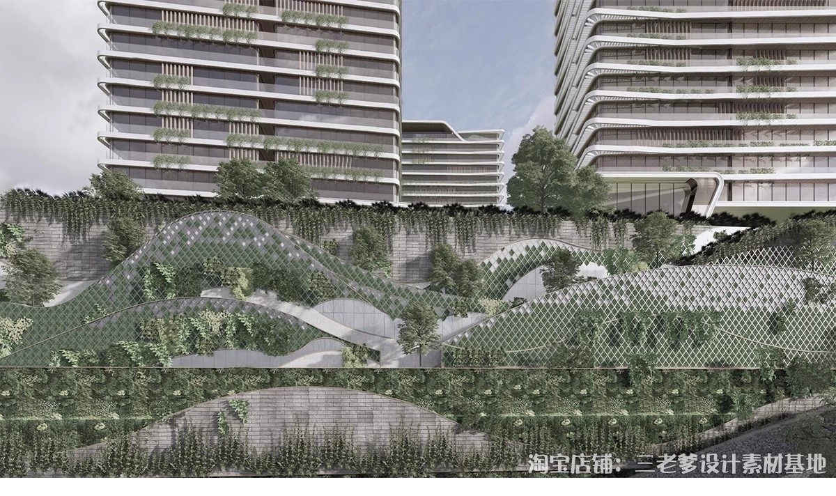 图片[9]-垂直绿化景墙SU模型小区围墙景观植物绿植围挡绿化墙单体草图大师-大怪兽分享