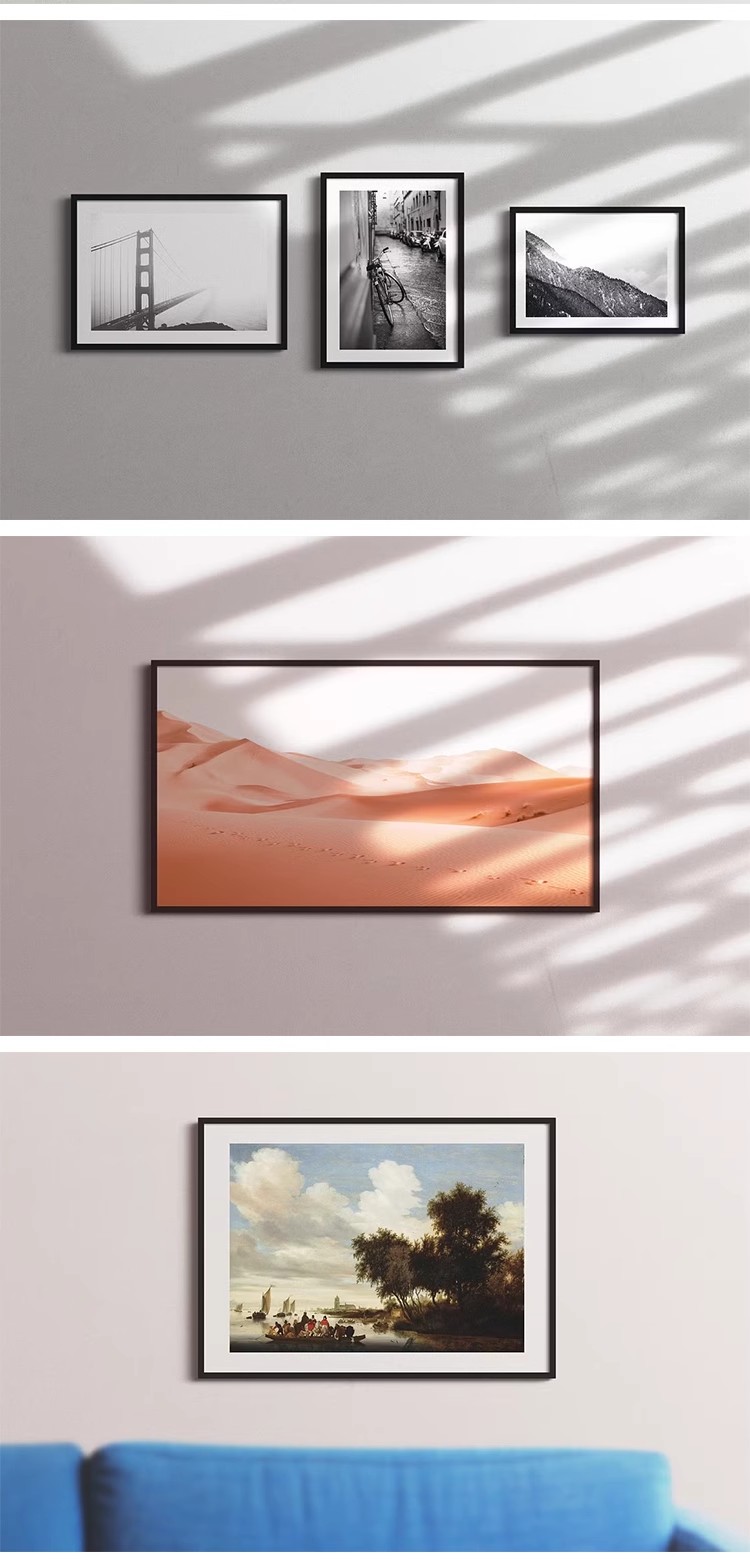 图片[9]-室内挂画海报画芯装饰画壁画油画设计作品贴图PS相框样机素材模板-大怪兽分享