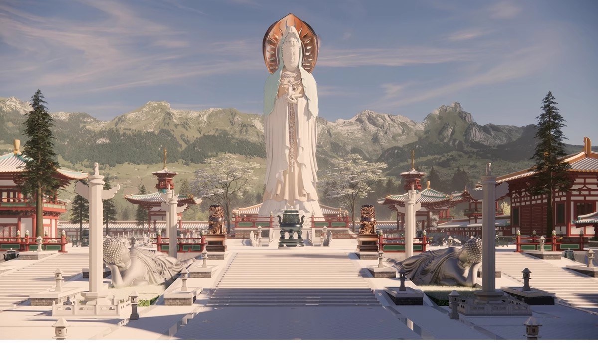 图片[10]-唐风古建群落SU模型秋景中式唐宋文化雪景影视城古代建筑草图大师-大怪兽分享