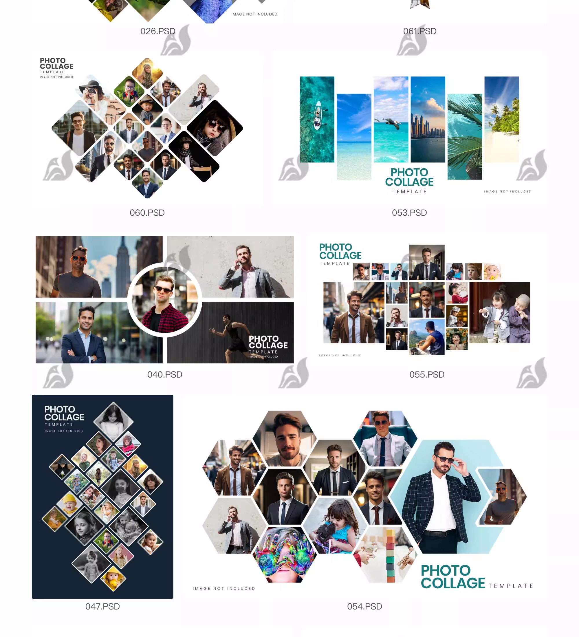 图片[10]-照片拼图相册模板毕业季儿童纪念册校园同学录创意PSD设计素材-大怪兽分享
