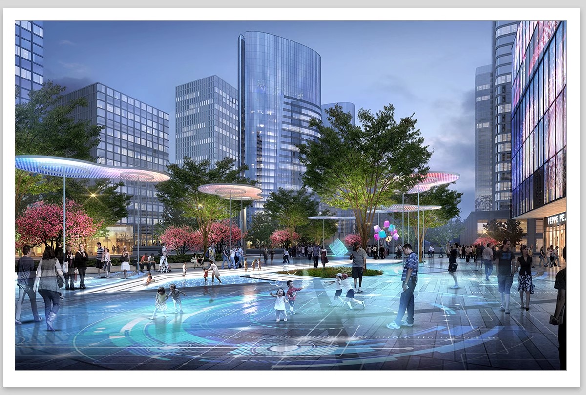 图片[10]-夜景树木植物ps灯光效果图 效果图psd分层公园氛围灯亮化工程素材-大怪兽分享