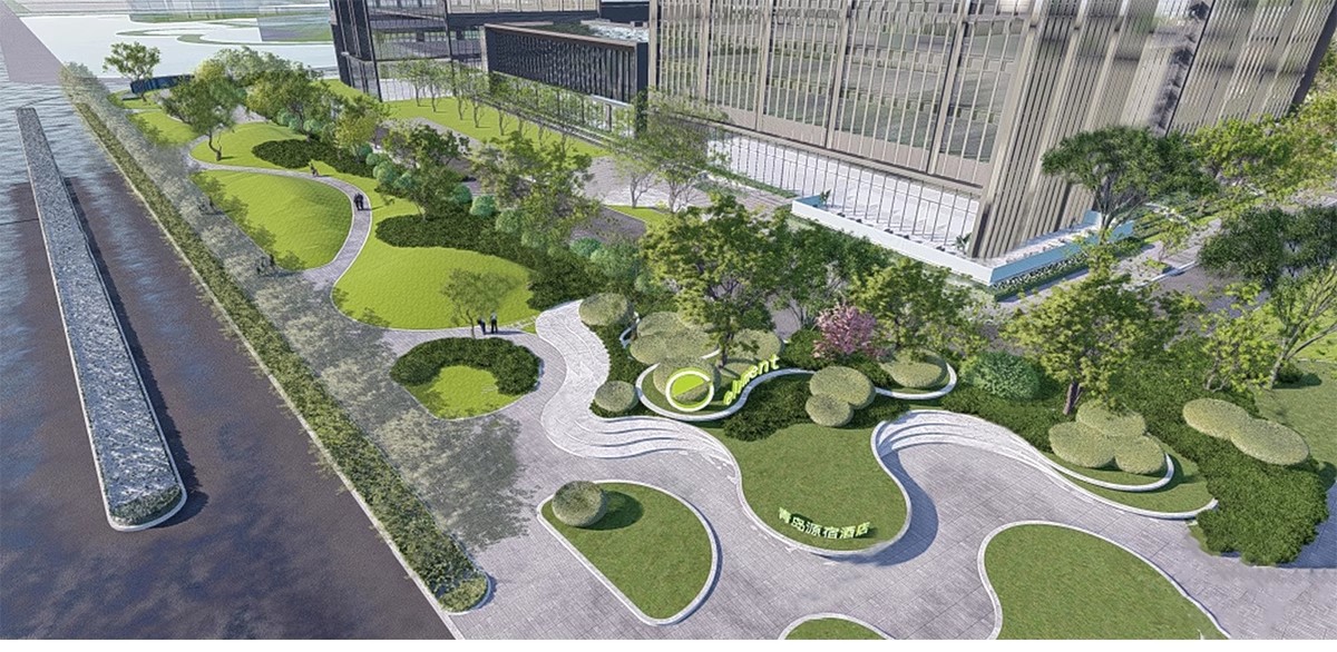 图片[10]-现代线性带状口袋公园街头绿地市政小游园城市休闲广场景观su模型-大怪兽分享