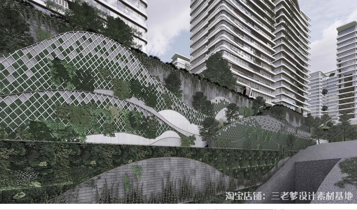 图片[10]-垂直绿化景墙SU模型小区围墙景观植物绿植围挡绿化墙单体草图大师-大怪兽分享