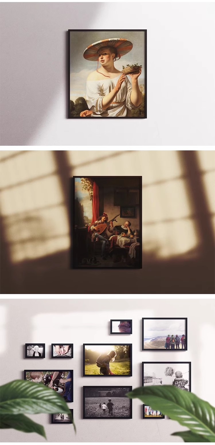 图片[10]-室内挂画海报画芯装饰画壁画油画设计作品贴图PS相框样机素材模板-大怪兽分享