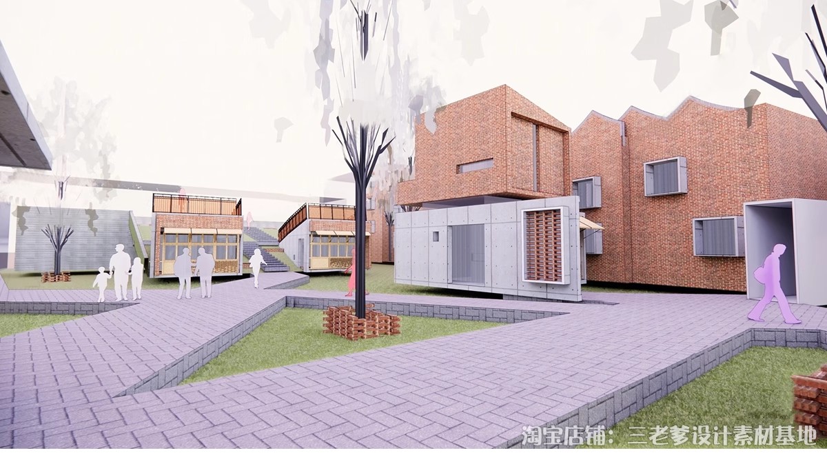 图片[11]-小清新分析图su模型园林景观建筑环艺城市规划草图大师竞赛风素材-大怪兽分享