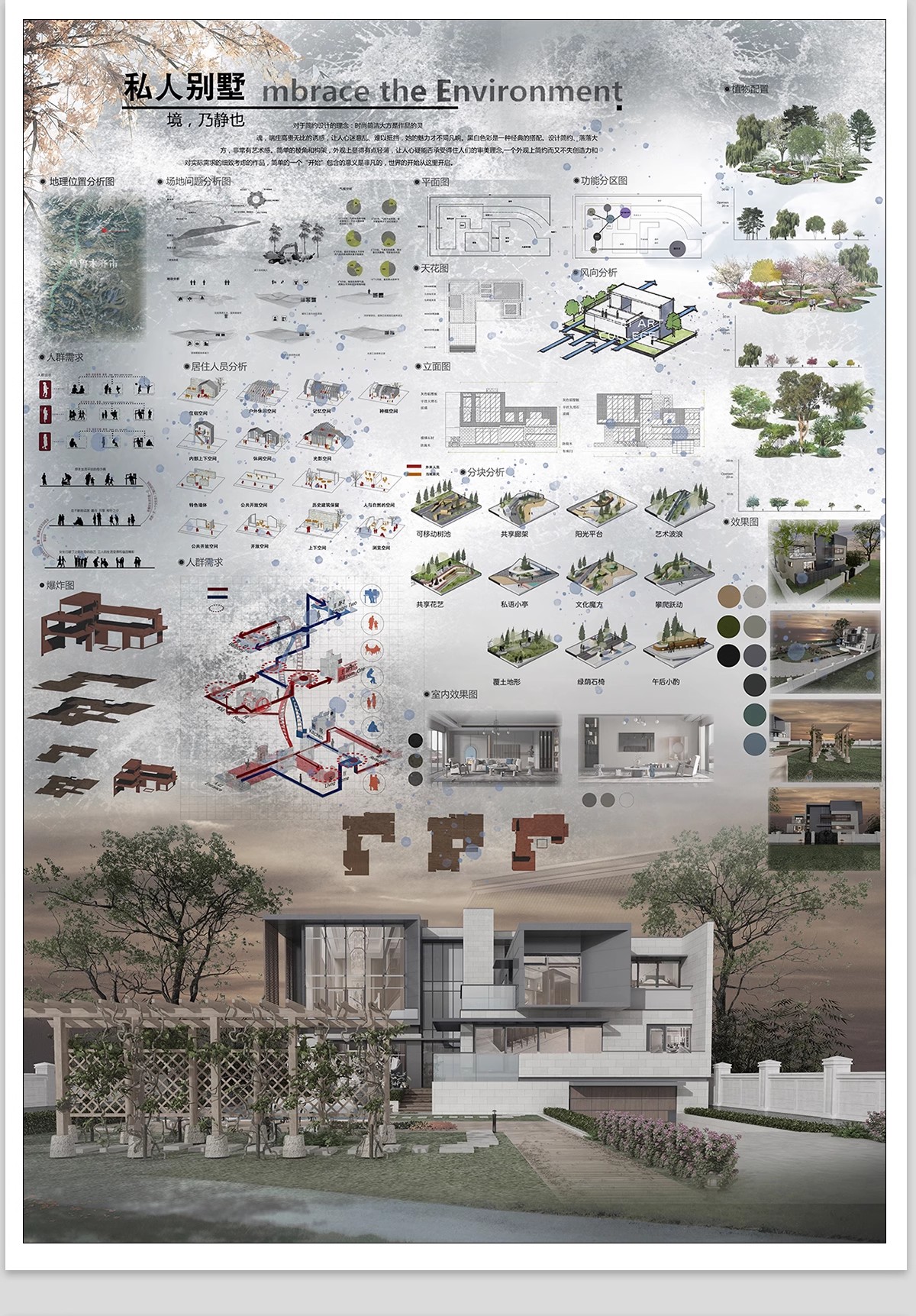 图片[11]-乡村民宿设计建筑室内别墅庭院改造分析图素材PSD排版模板PS展板-大怪兽分享