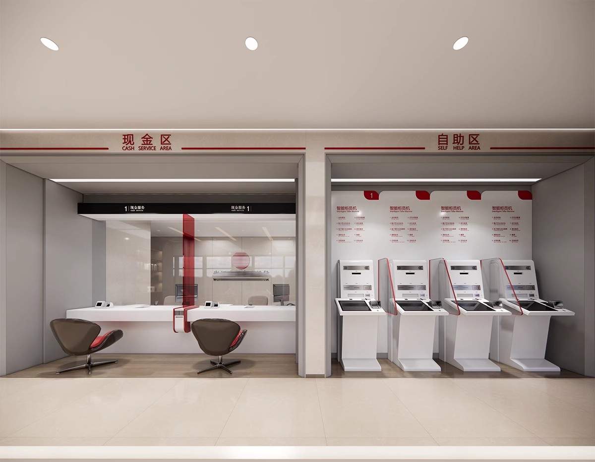图片[11]-银行SU模型 现代服务营业大厅大堂银行柜台ATM自助取款机草图大师-大怪兽分享