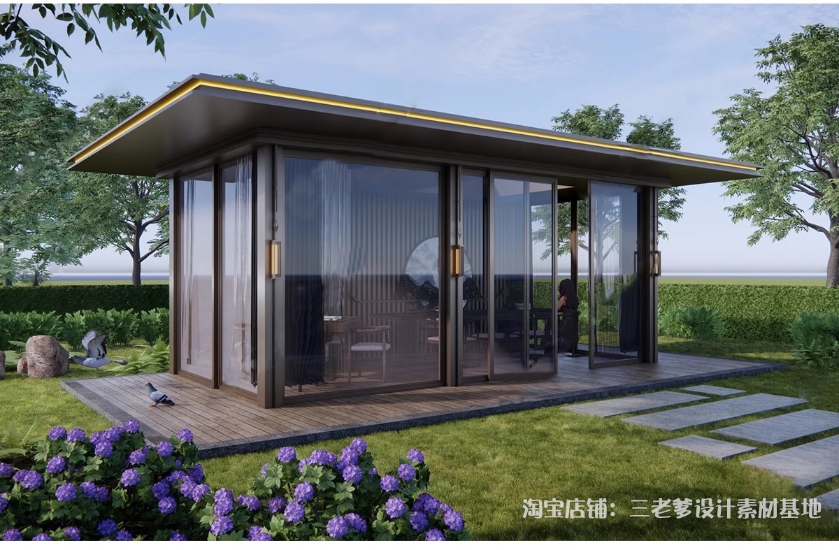 图片[11]-凉亭3D模型 户外廊架户外休闲亭子中式古建园林建筑景观3dmax素材-大怪兽分享