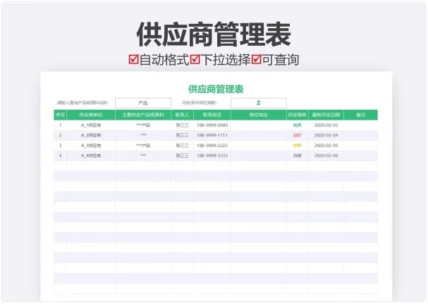 图片[9]-供应商管理系统excel供应商质量管理sqe供应商管理供应商管理表格-大怪兽分享