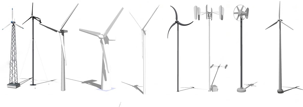 图片[11]-风力发电机su模型现代风车太阳能板山顶雷达站风能风电机草图大师-大怪兽分享