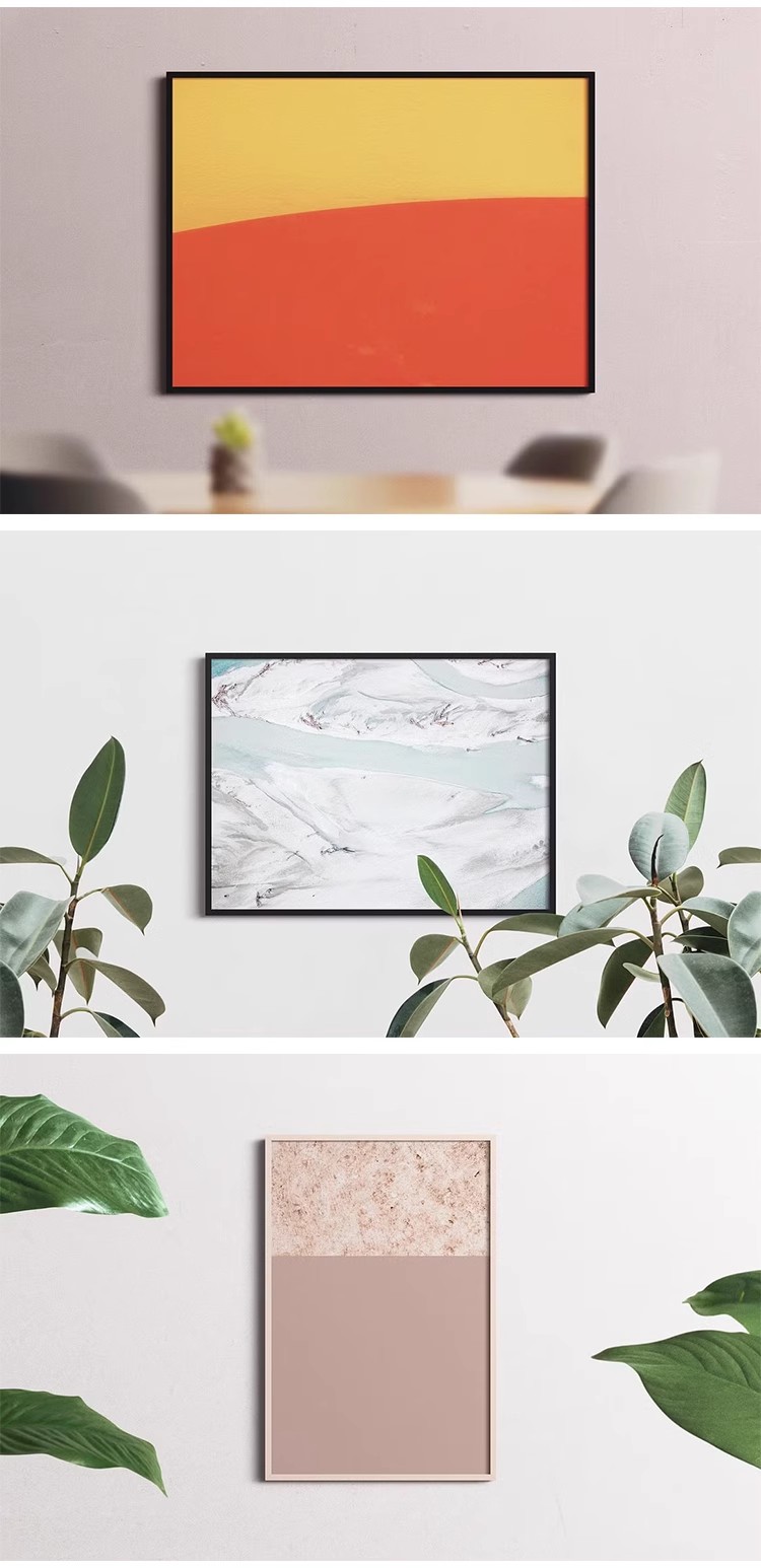 图片[11]-室内挂画海报画芯装饰画壁画油画设计作品贴图PS相框样机素材模板-大怪兽分享