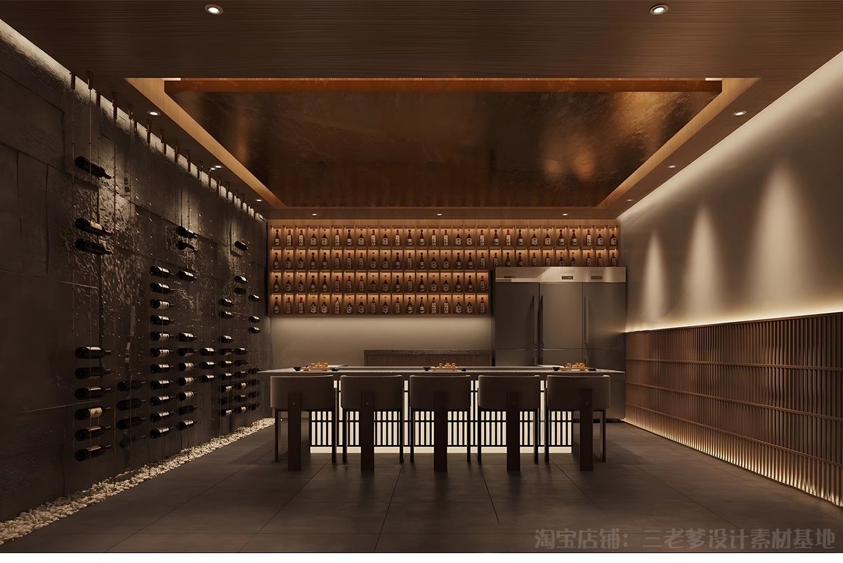 图片[12]-酒窖酒庄SU模型库现代新中式红酒专卖店酒柜货架展柜展厅草图大师-大怪兽分享