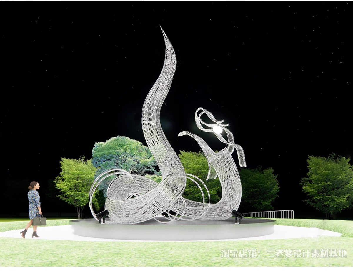 图片[12]-中式古代神兽龙王石雕SU模型中国风水景雕塑印章图章玉玺草图大师-大怪兽分享