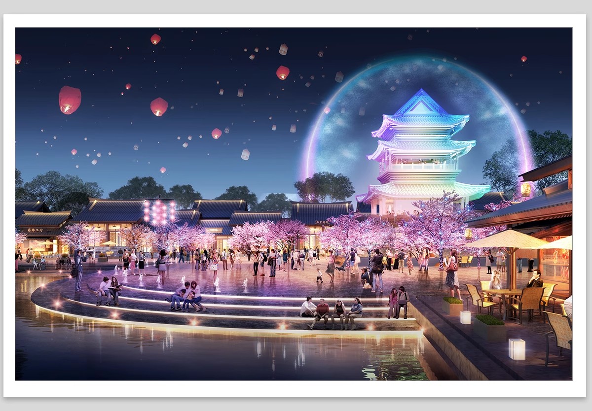 图片[12]-夜景树木植物ps灯光效果图 效果图psd分层公园氛围灯亮化工程素材-大怪兽分享