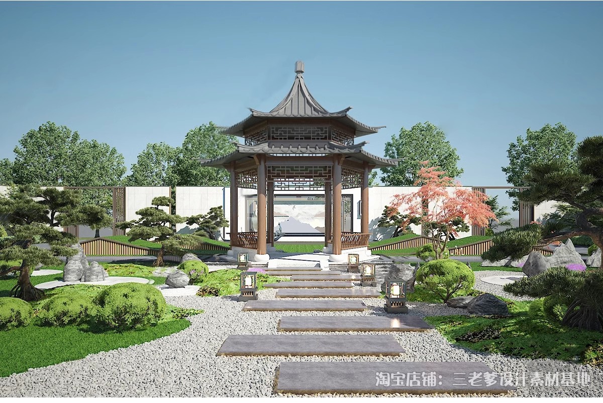 图片[12]-凉亭3D模型 户外廊架户外休闲亭子中式古建园林建筑景观3dmax素材-大怪兽分享