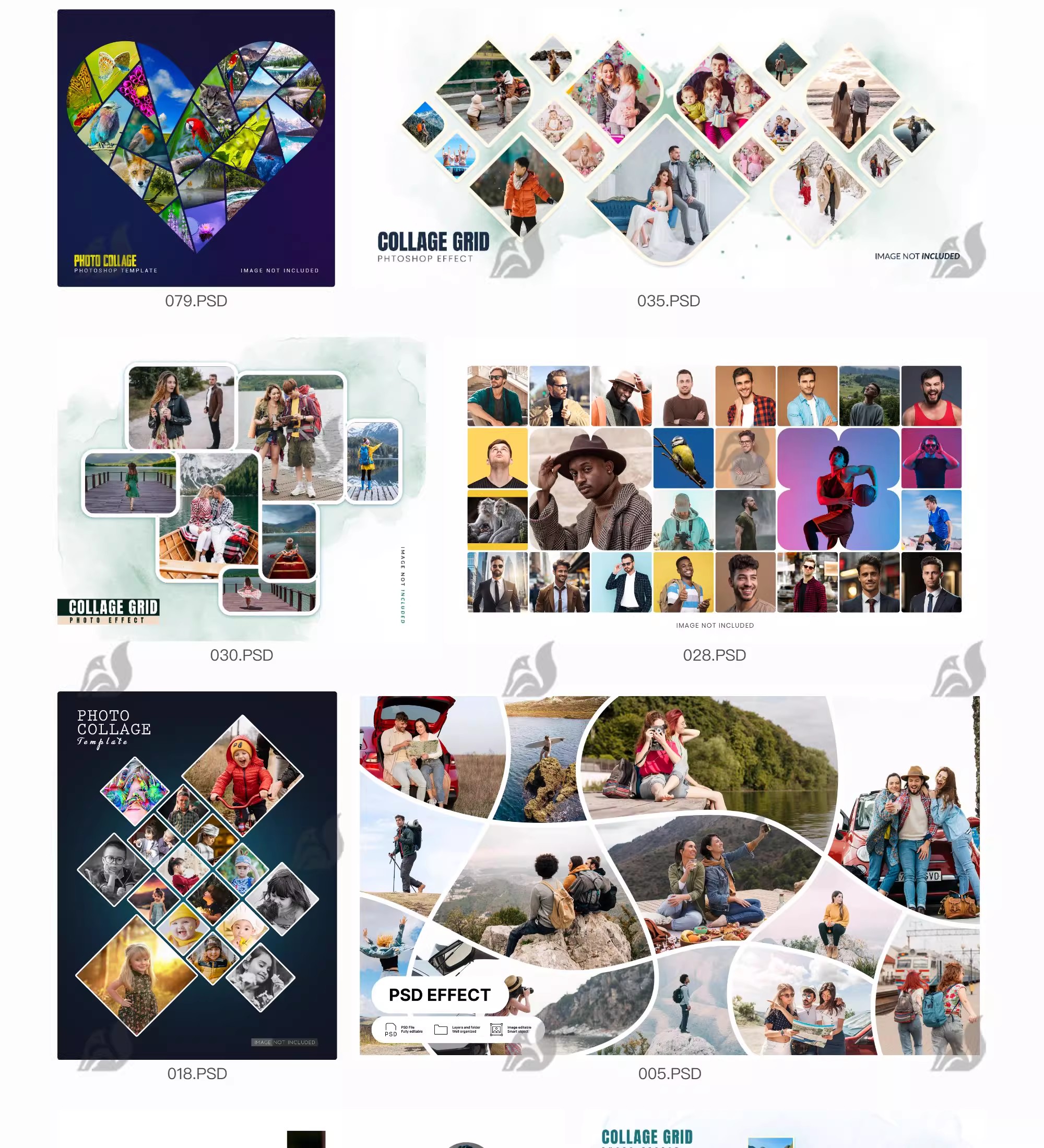 图片[13]-照片拼图相册模板毕业季儿童纪念册校园同学录创意PSD设计素材-大怪兽分享